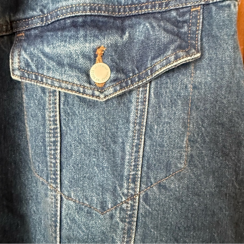 Universal Thread Blue Denim oversized Vest - Picture 4 of 5